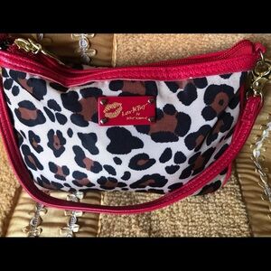 Betsey Johnson leopard red bag
